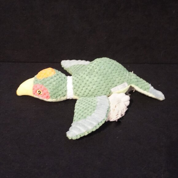 Stuffed and Rope Green Bird Dog Toy for Medium Size Dogs - Picture 4 of 7